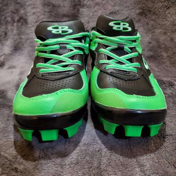 Boombah Mens Cleats Green Black Size 8 Men’s Shoes Softball/Football/Baseball - Picture 3 of 11
